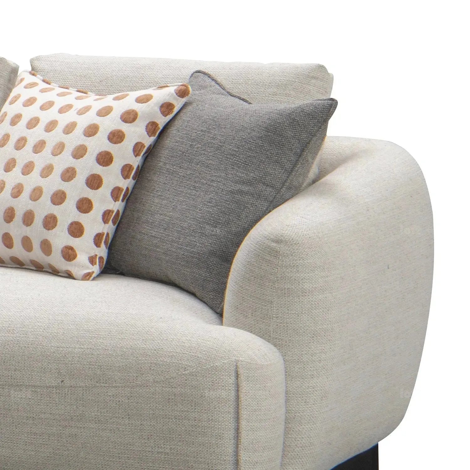 Modern Mixed Weave Fabric L Shape Sectional Sofa REFUGE 3+L