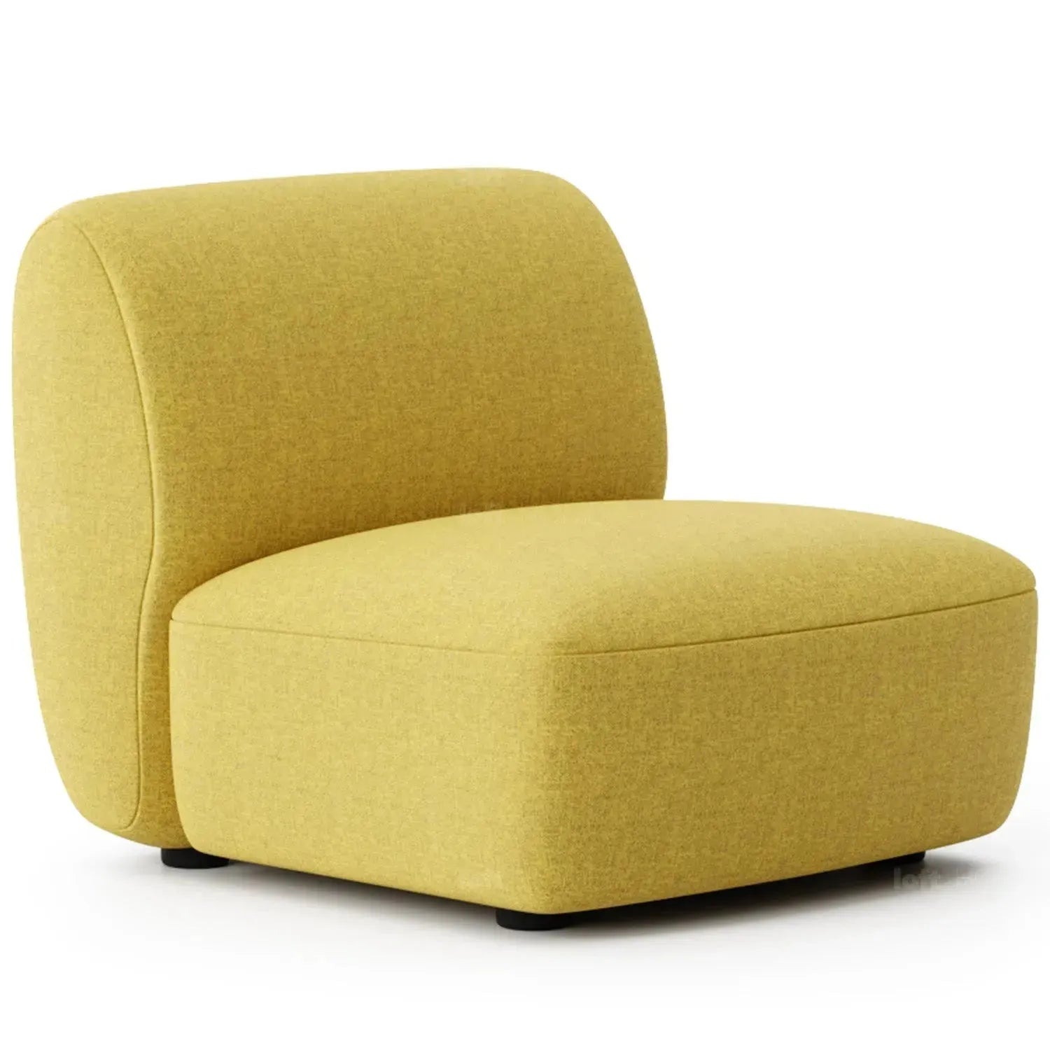 Modern Mixed Weave Fabric Modular Armless 1 Seater Sofa PETALS