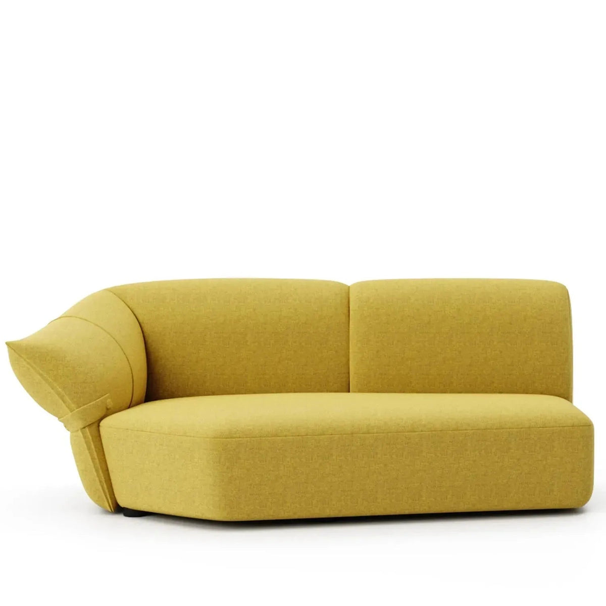 Modern Mixed Weave Fabric Modular Chaise Sofa PETALS