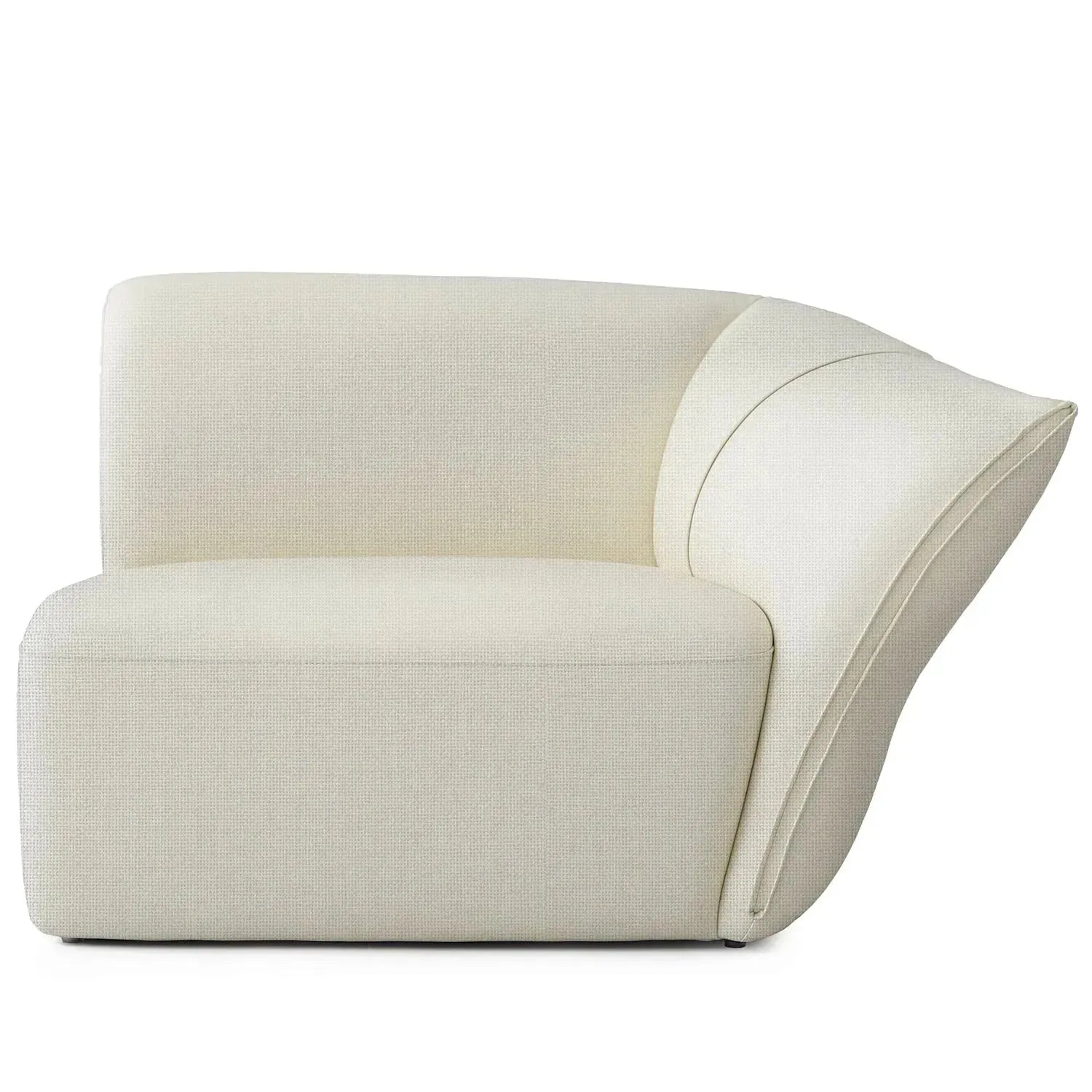 Modern Mixed Weave Fabric Modular Corner 1 Seater Sofa PETALS