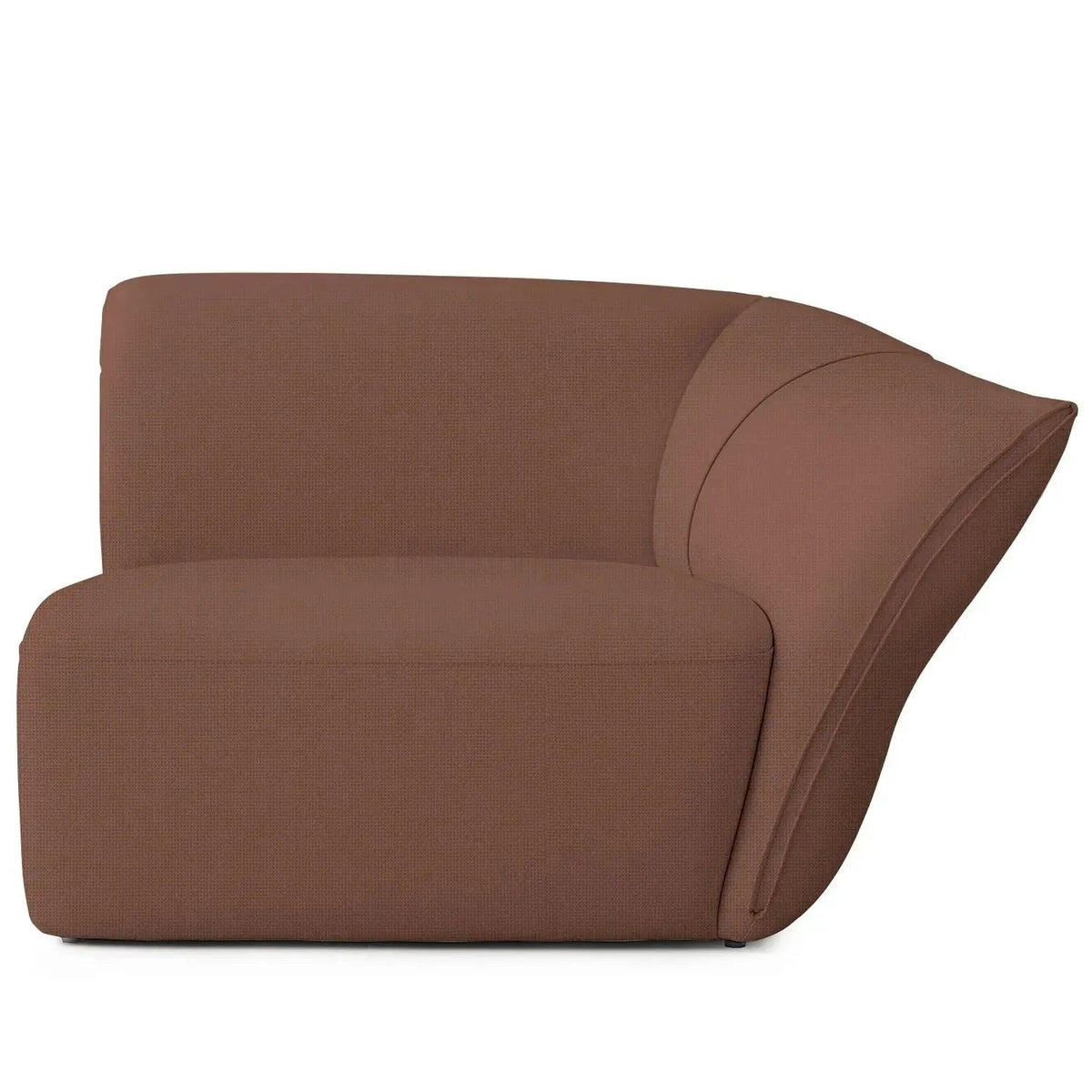 Modern Mixed Weave Fabric Modular Corner 1 Seater Sofa PETALS