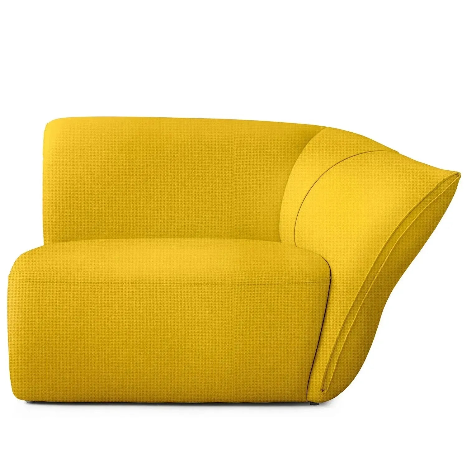 Modern Mixed Weave Fabric Modular Corner 1 Seater Sofa PETALS