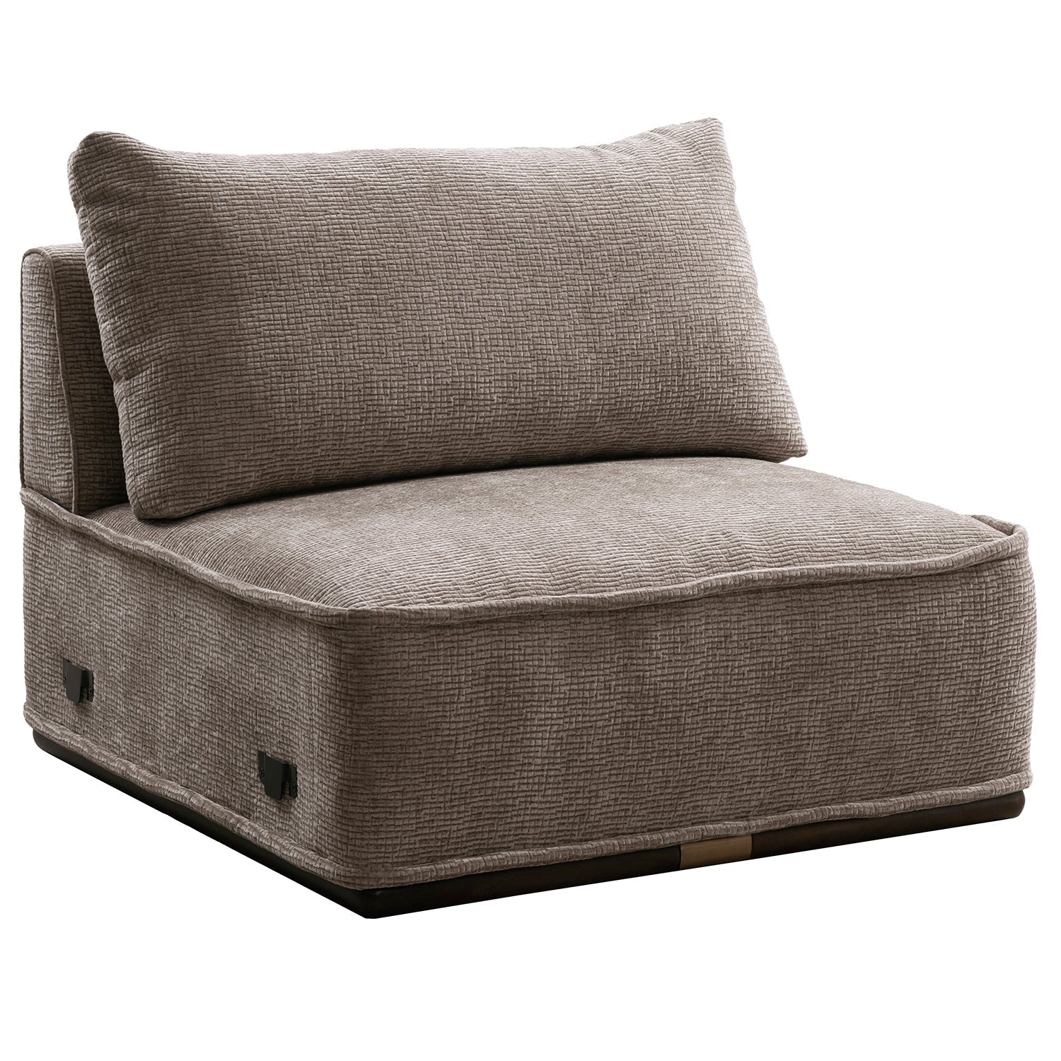 Modern Corduroy Velvet Fabric Modular Armless 1 Seater Sofa CORDY