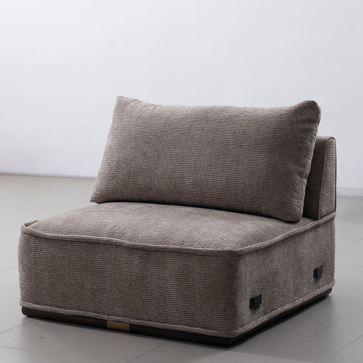 Modern Corduroy Velvet Fabric Modular Armless 1 Seater Sofa CORDY
