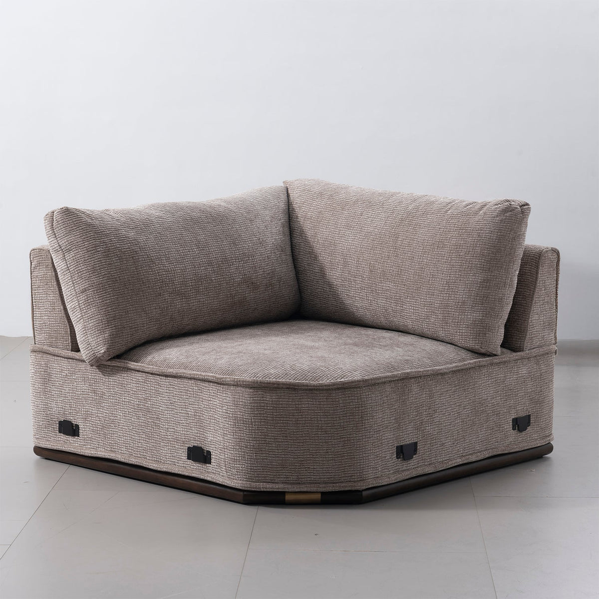 Modern Corduroy Velvet Fabric Modular Joint Connection 1 Seater Sofa CORDY
