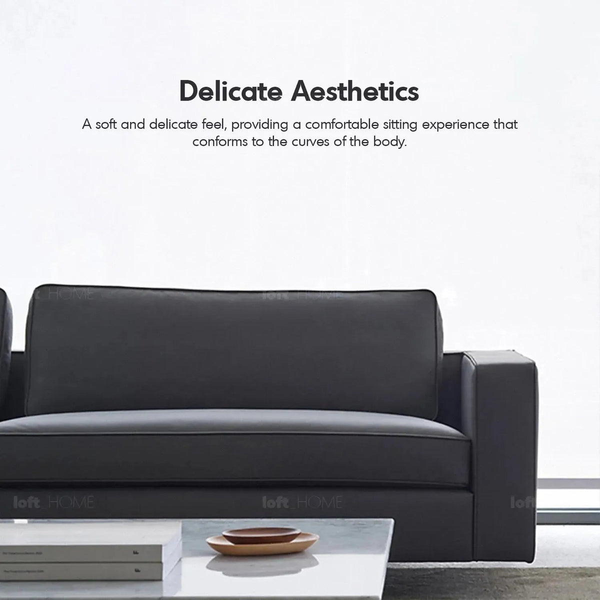Minimalist Fabric 2 Seater Sofa VEMB