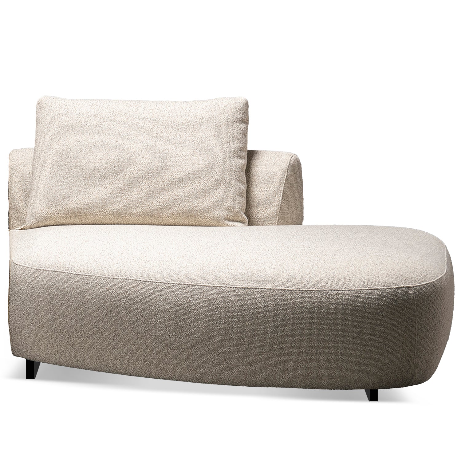 Cream Boucle Fabric Modular L Shape Sectional Sofa SERENE 3+L