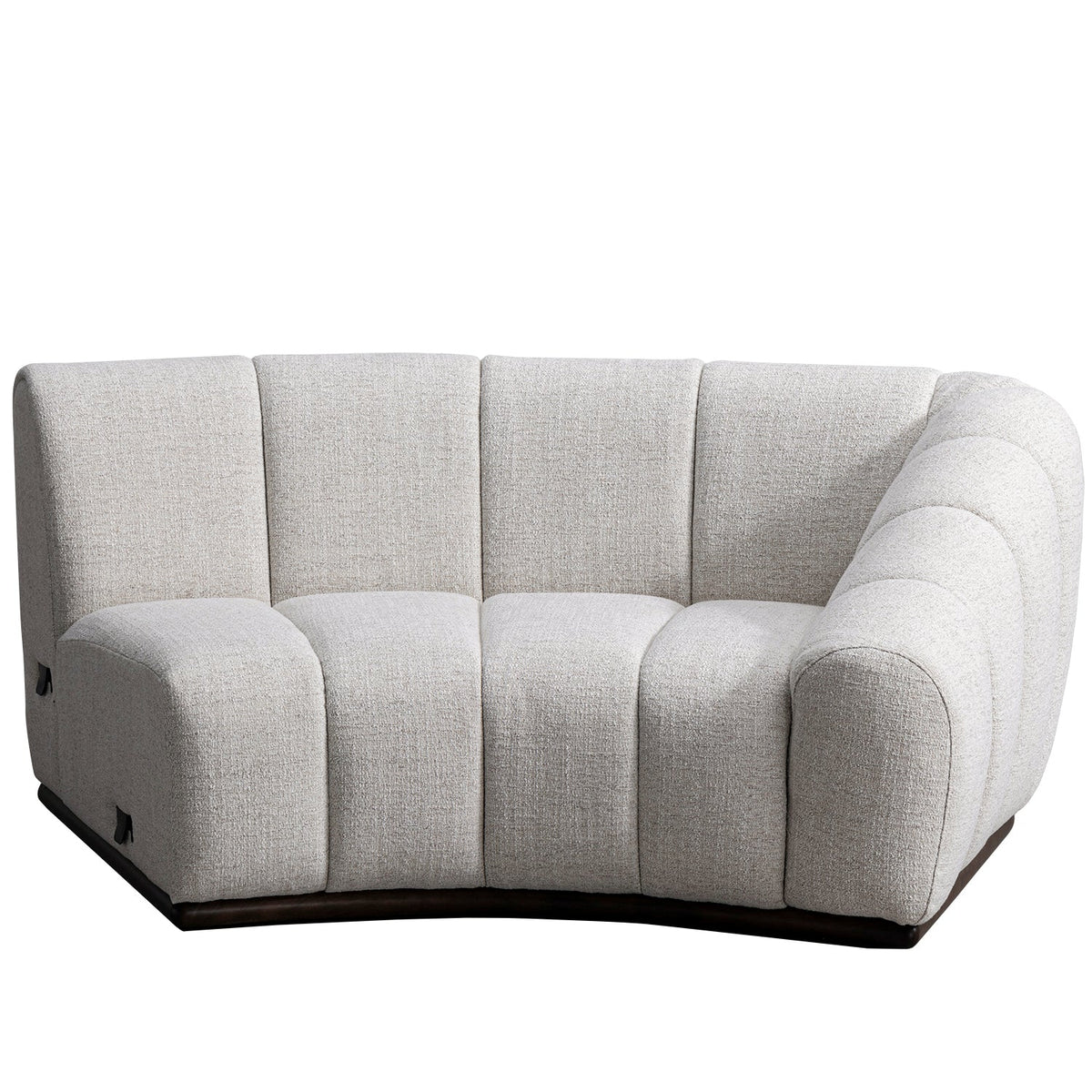 Modern Mixed Weave Fabric Modular Corner 1 Seater Sofa BENTO