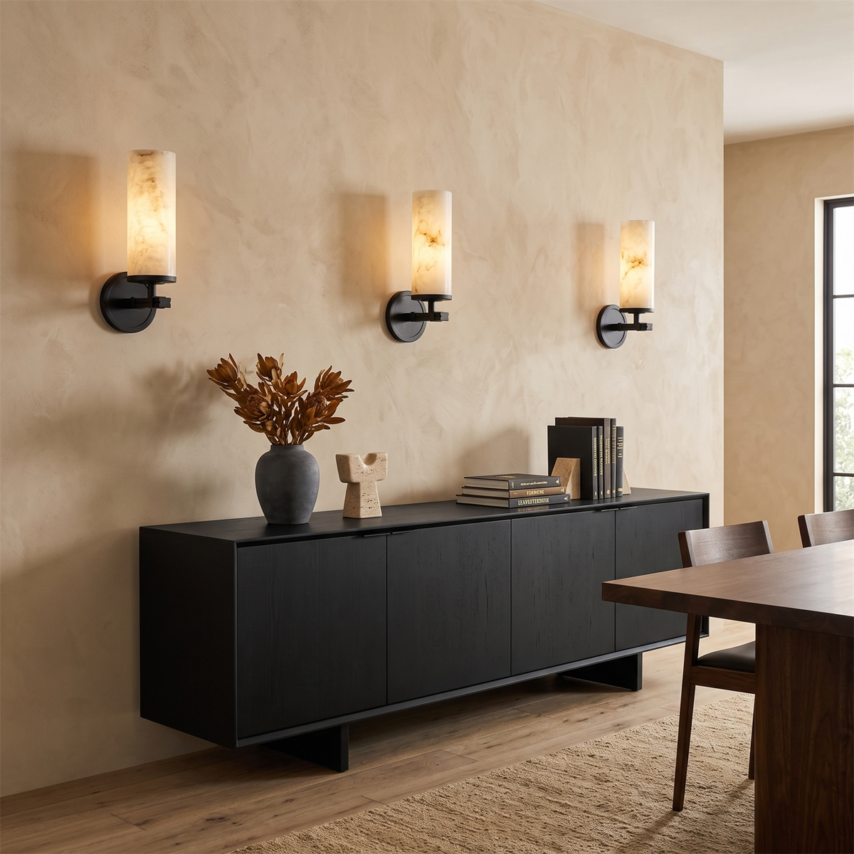 Ravelin Alabaster Wall Sconce