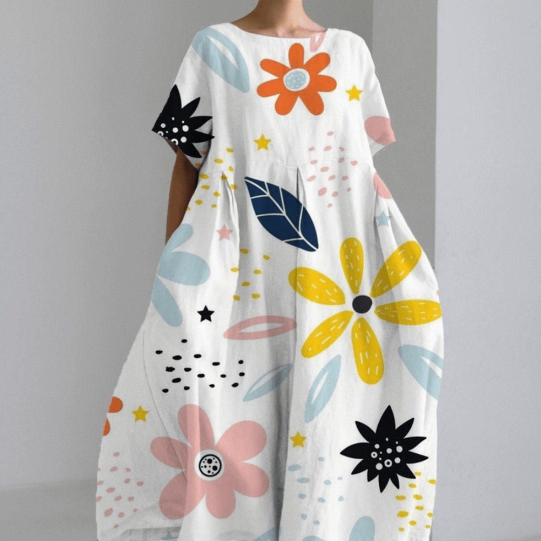 Nancy | Robe bohème printemps-été femme | Maxi