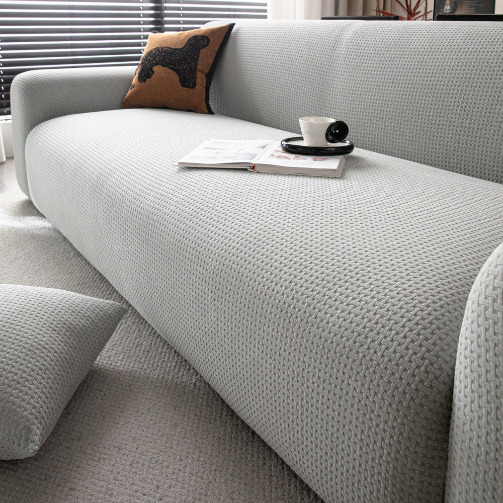 Jacquard Velvet Ultra-Stretch Sofa Couch Slipcover