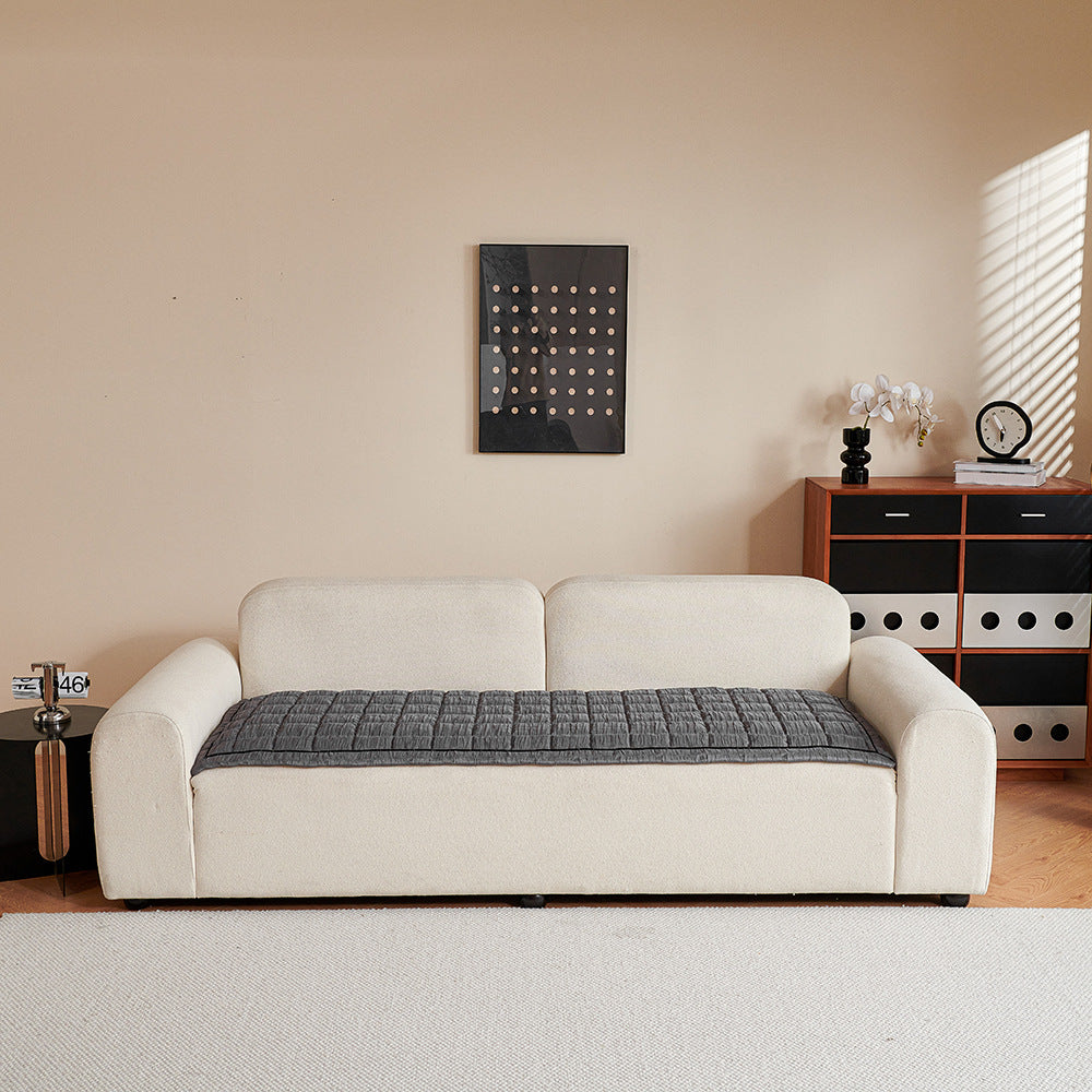 Modern Crinkle Texture Non-Slip Sofa Mat Couch Cover