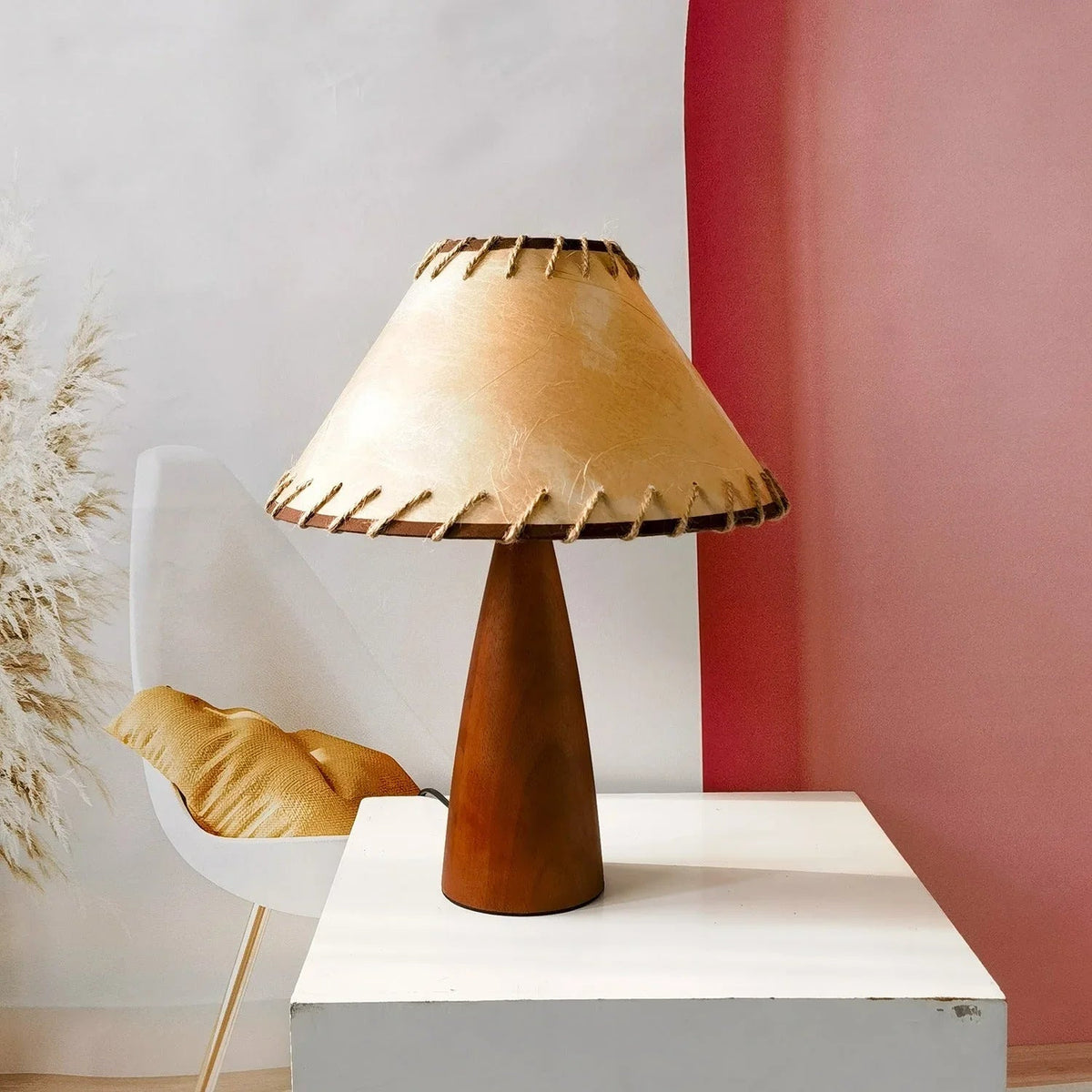 Francesca Solid Wood Table Lamp