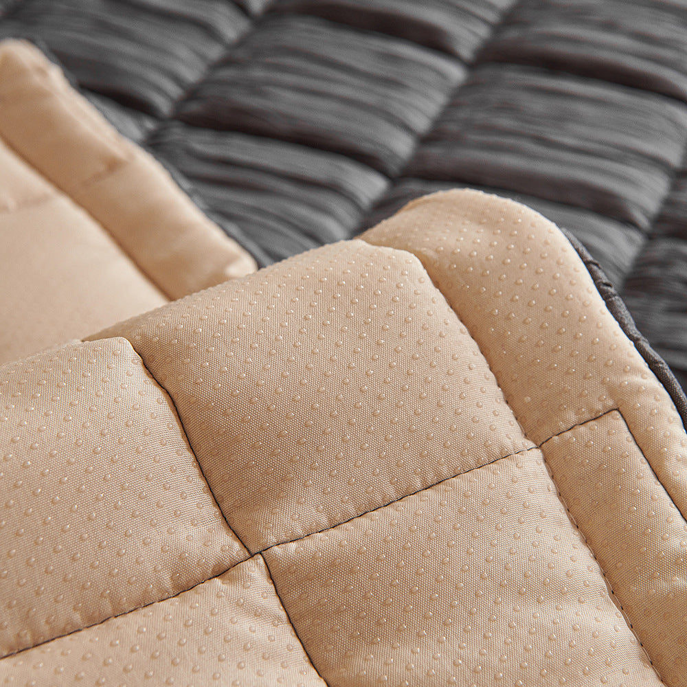 Modern Crinkle Texture Non-Slip Sofa Mat Couch Cover