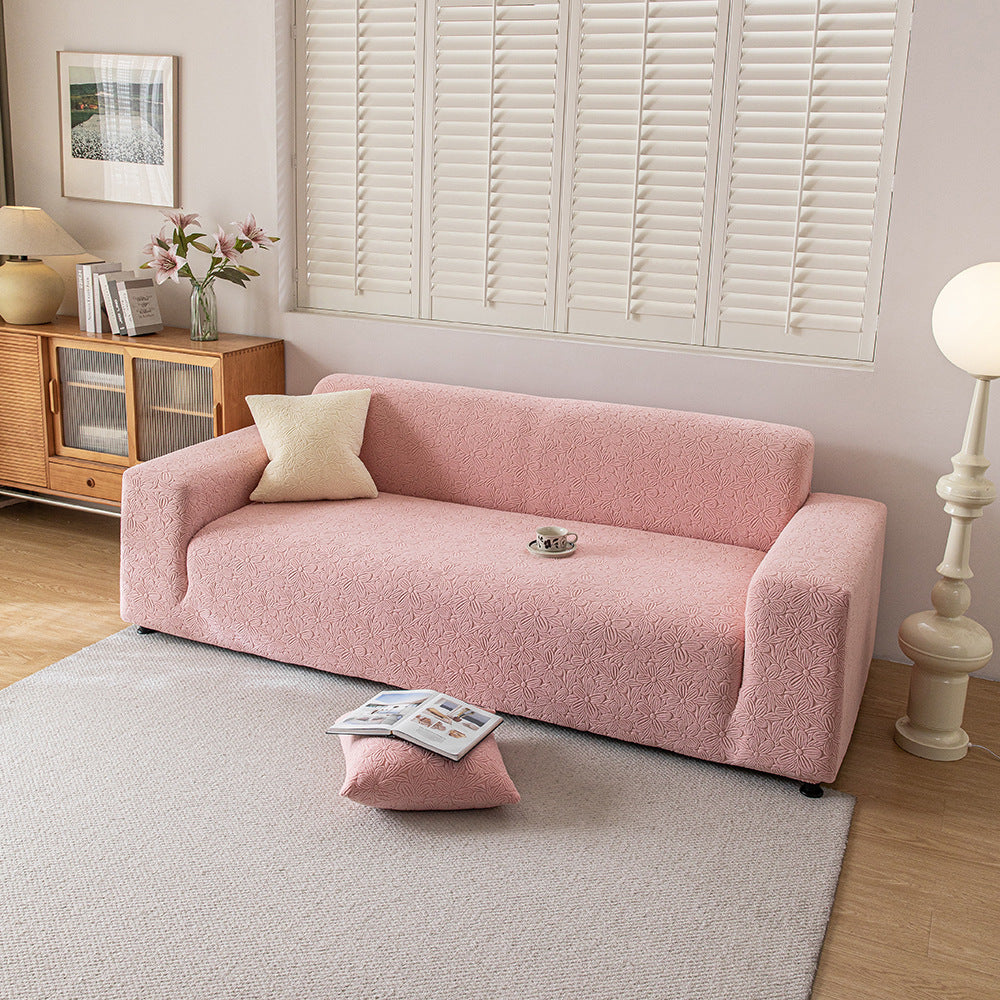 Floral Jacquard Stretch Sofa Couch Slipcover