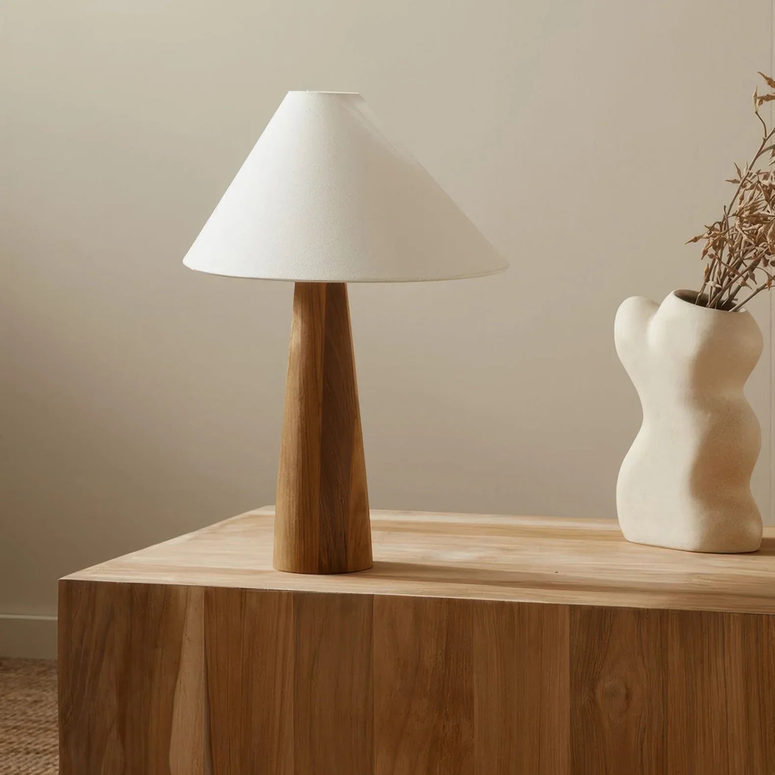 Bonfilia Wood Table Lamp