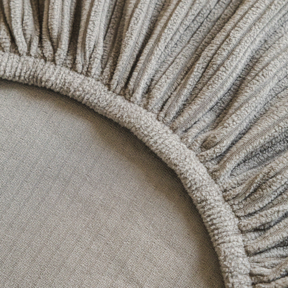 Fine-Ribbed Corduroy Stretch Sofa Cushion Cover Couch Slipcover