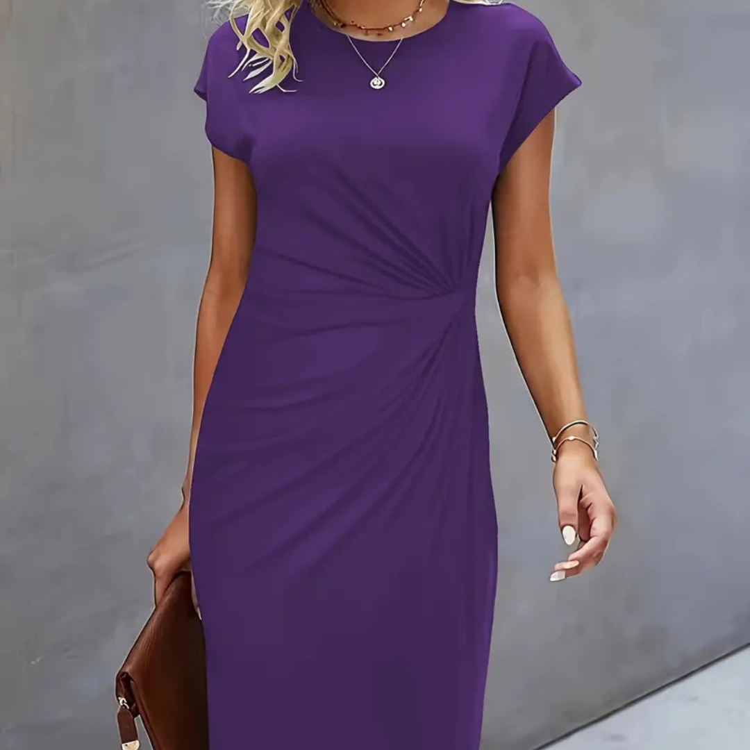 Patricia | Women’s Elegant Solid Dress | Midi