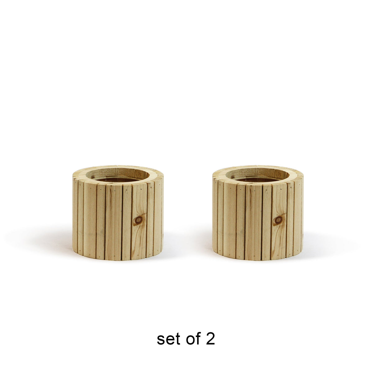Vertical Slat Wood Box