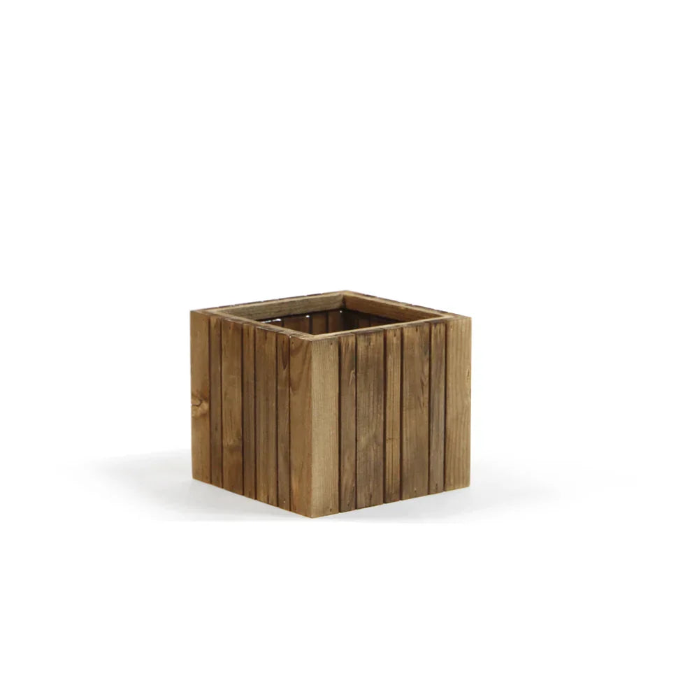Vertical Slat Wood Box