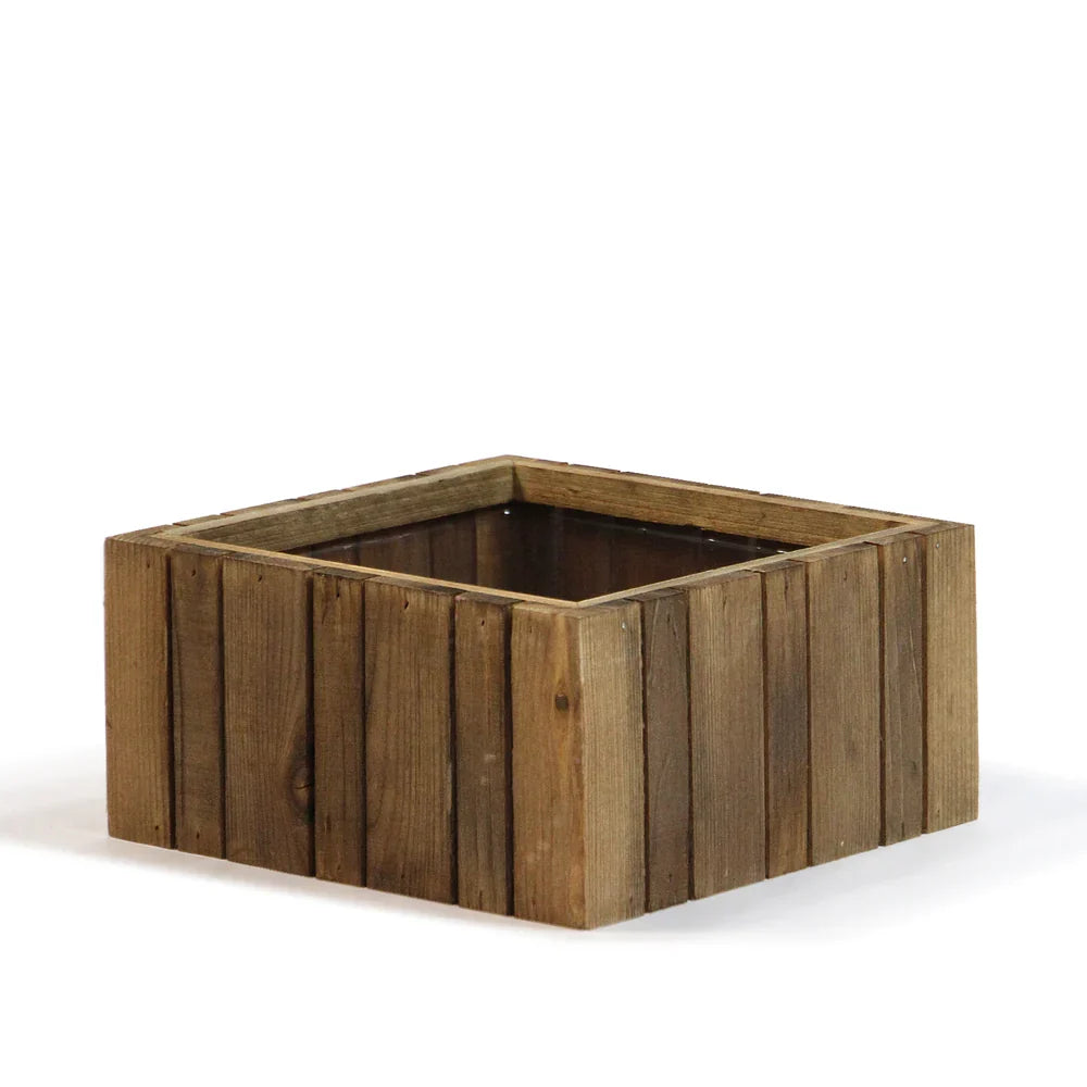 Vertical Slat Wood Box