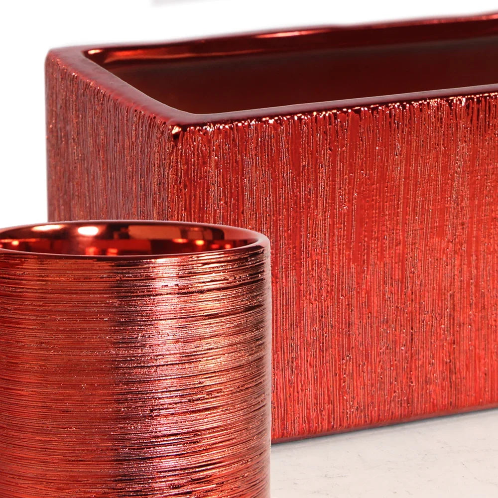 Etched Metallic Red Collection