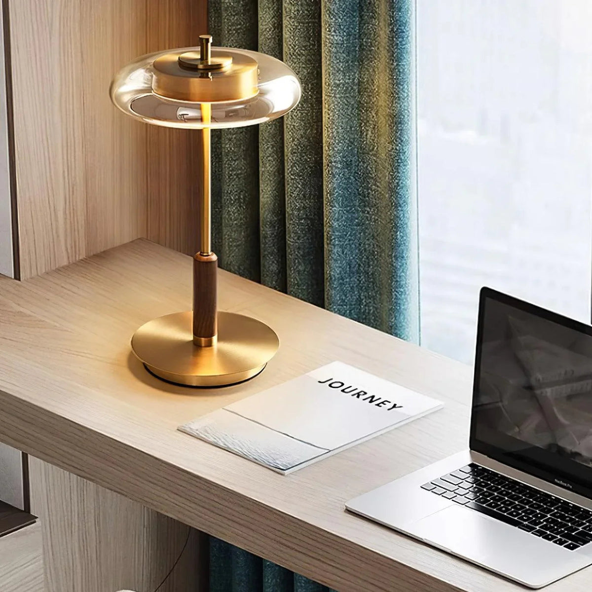 Clarté Nocturne Glass Table Lamp