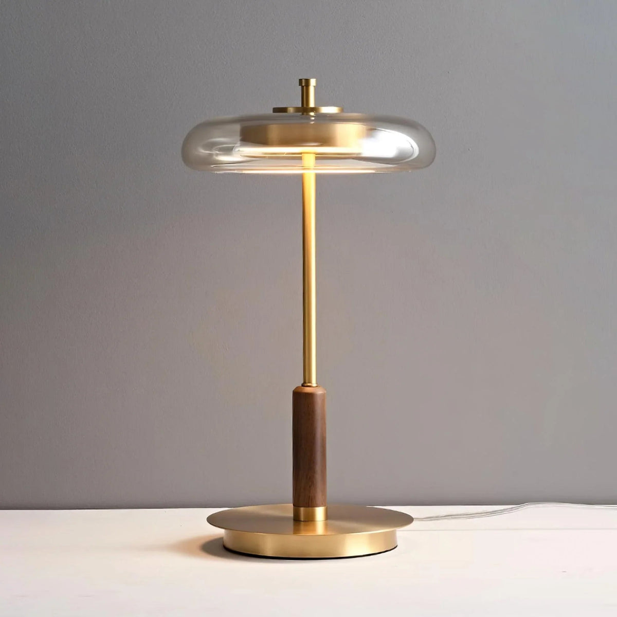 Clarté Nocturne Glass Table Lamp