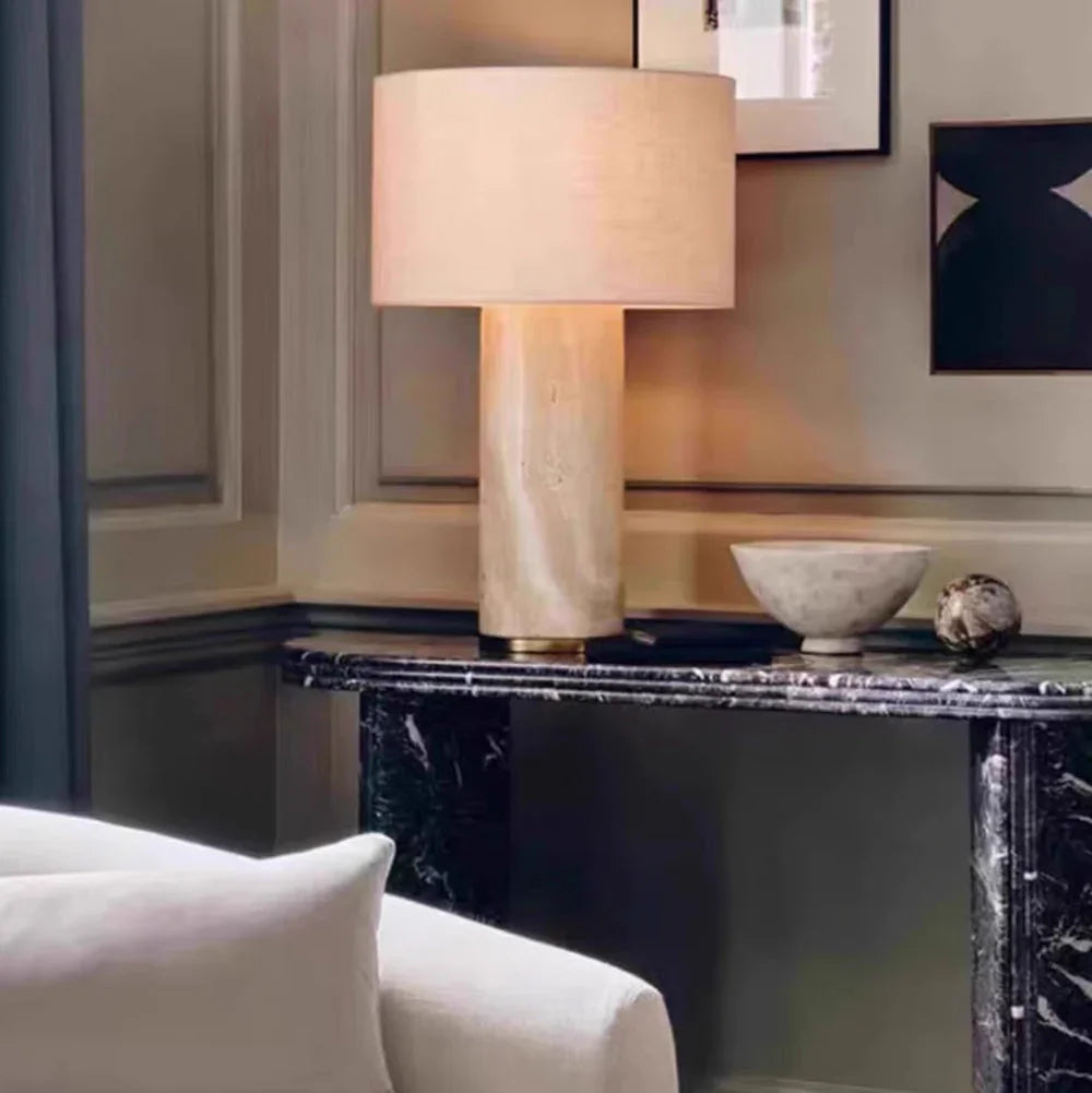 Jeane Cave Stone Table Lamp
