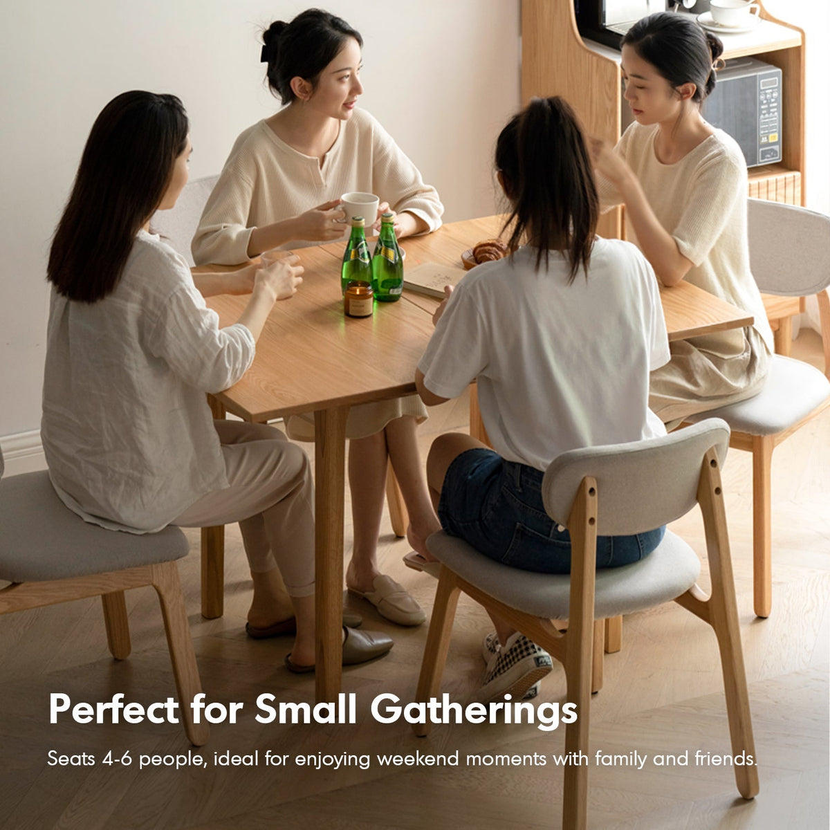 Scandinavian Oak Wood Extendable Dining Table PRIVOT