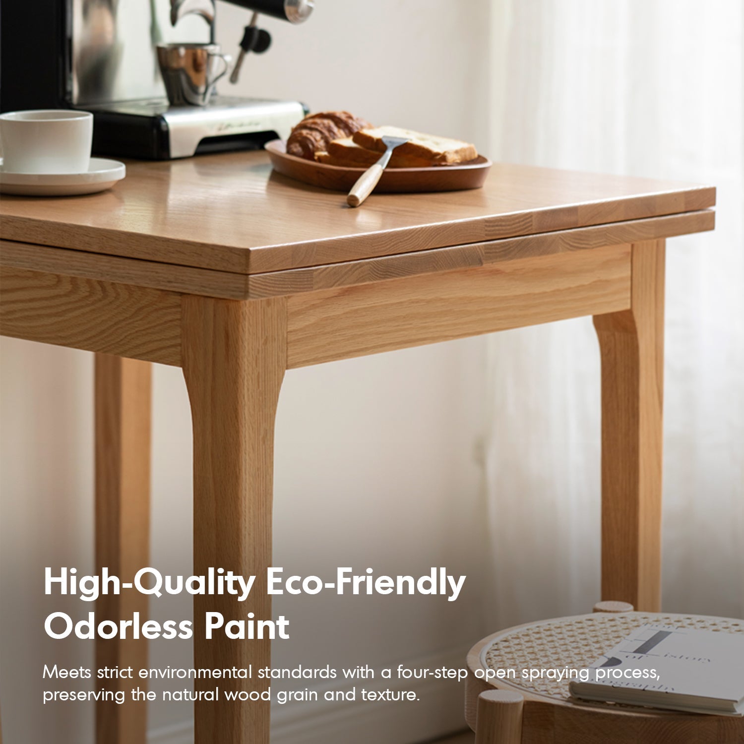 Scandinavian Oak Wood Extendable Dining Table PRIVOT