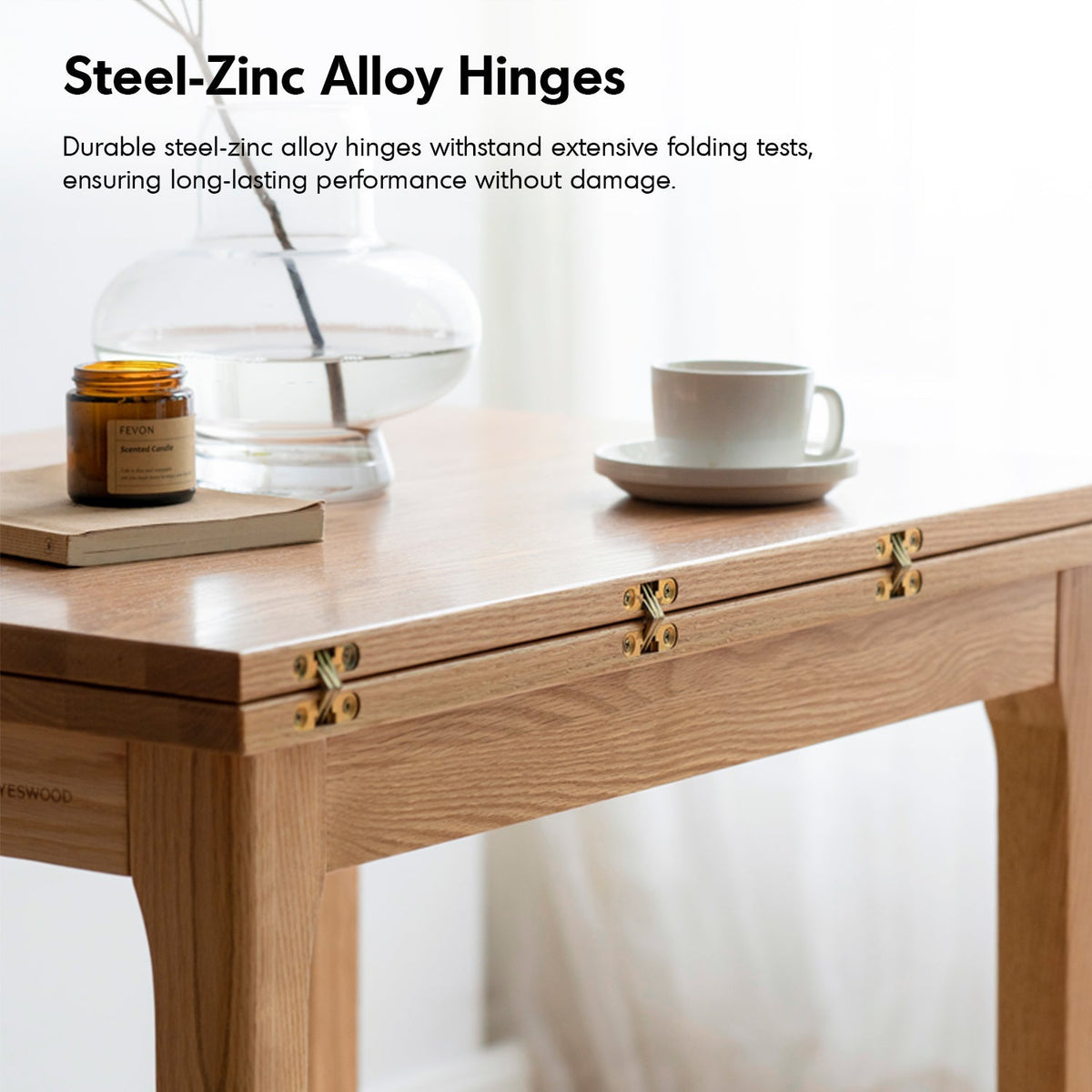 Scandinavian Oak Wood Extendable Dining Table PRIVOT