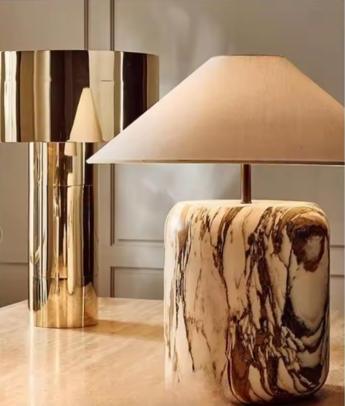 Johanne Travertine Table Lamp