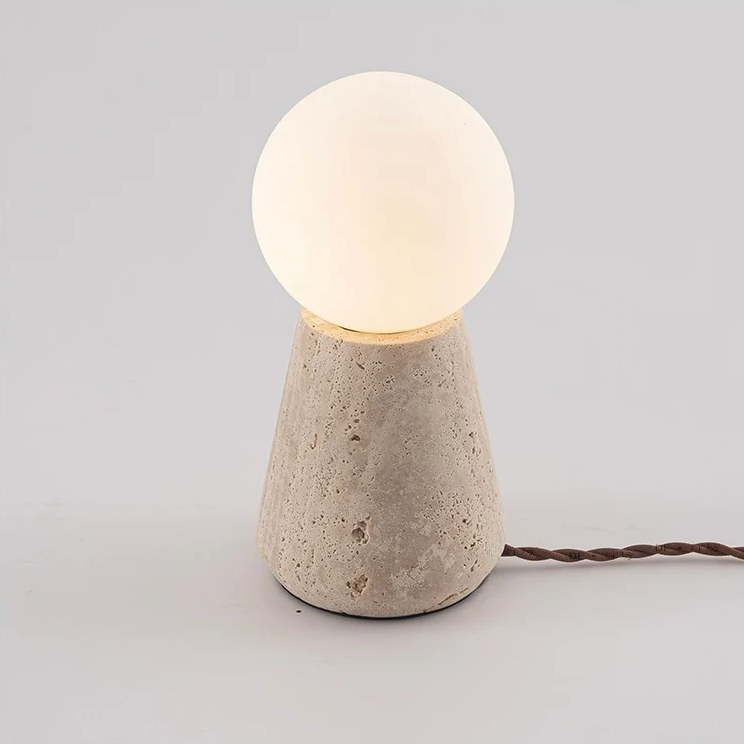 Alvaer Travertine Table Lamp