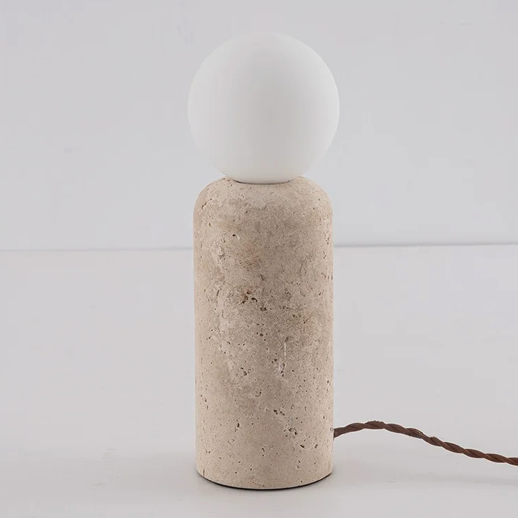 Alvaer Travertine Table Lamp