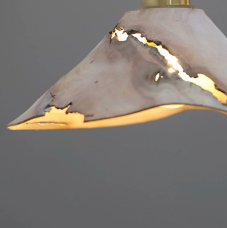 Yakusugi Wabi-sabi Wood Pendant Light