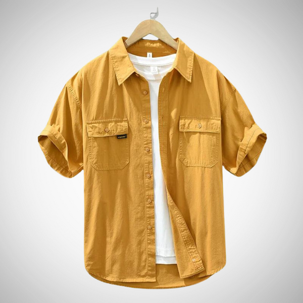 Wyatt Cotton Button-Up Shirt