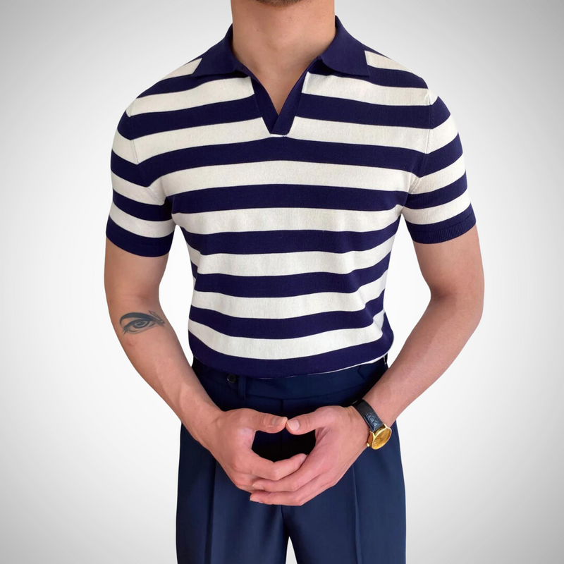 Alex Relaxed Polo Shirt - Men's Retro Cotton Casual Polo