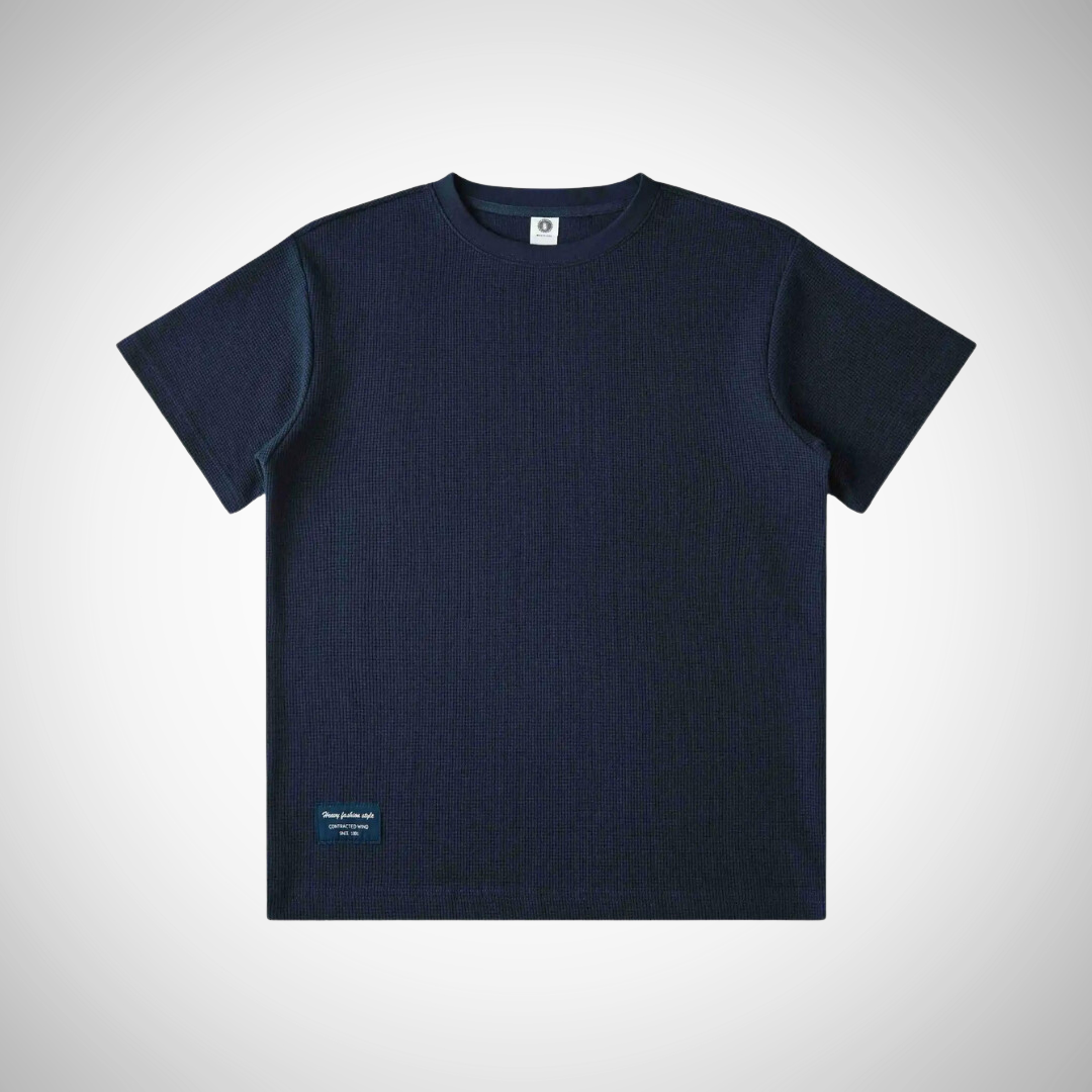 T-shirt ras du cou en coton gaufré Gregorio pour homme