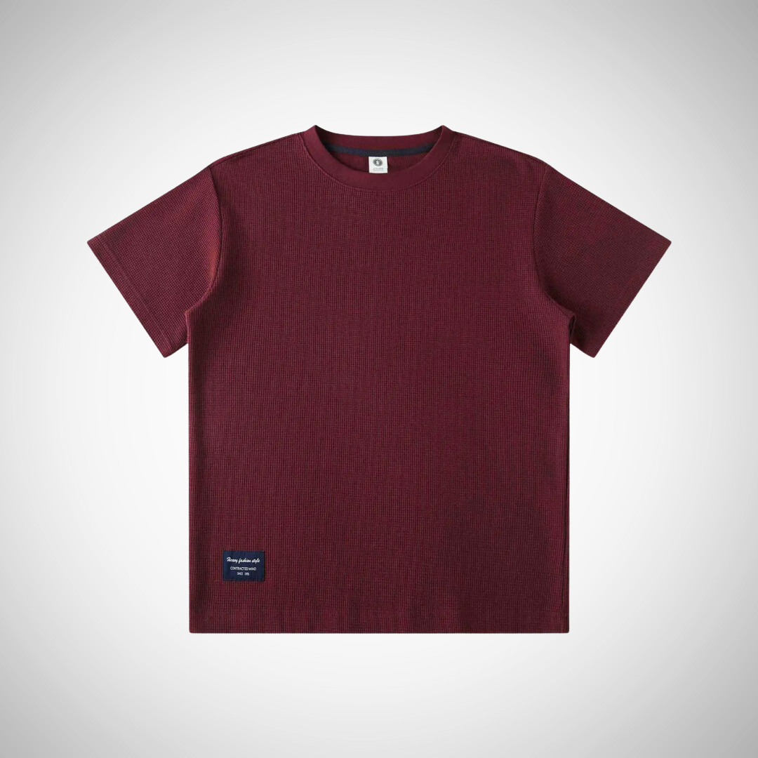 T-shirt ras du cou en coton gaufré Gregorio pour homme