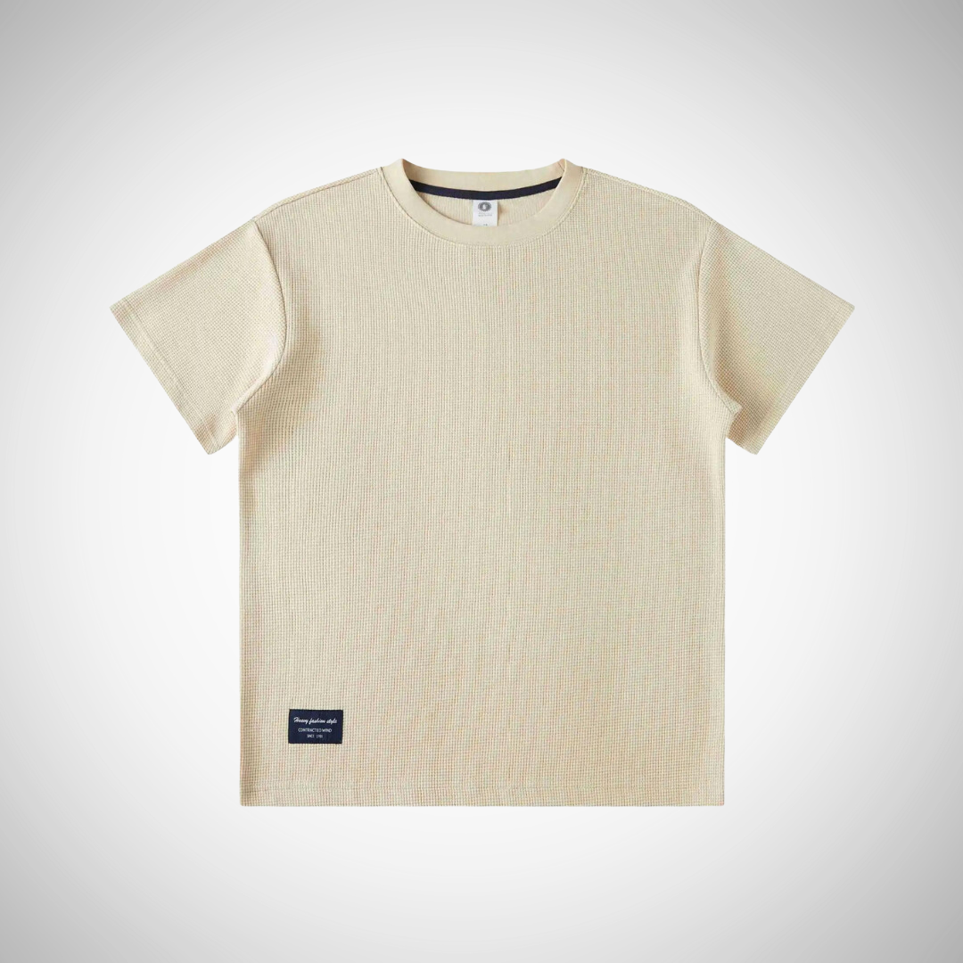 T-shirt ras du cou en coton gaufré Gregorio pour homme