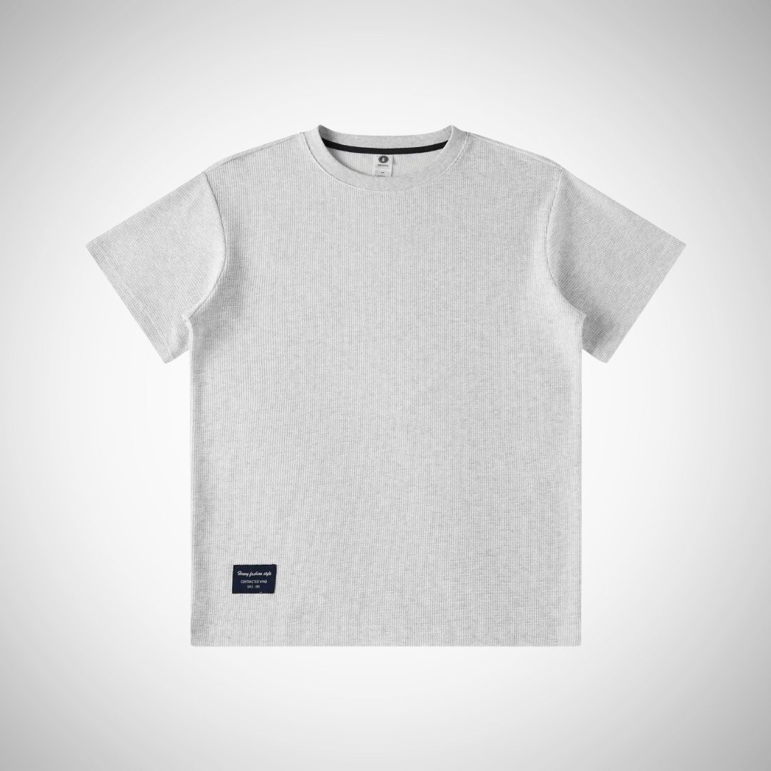 T-shirt ras du cou en coton gaufré Gregorio pour homme