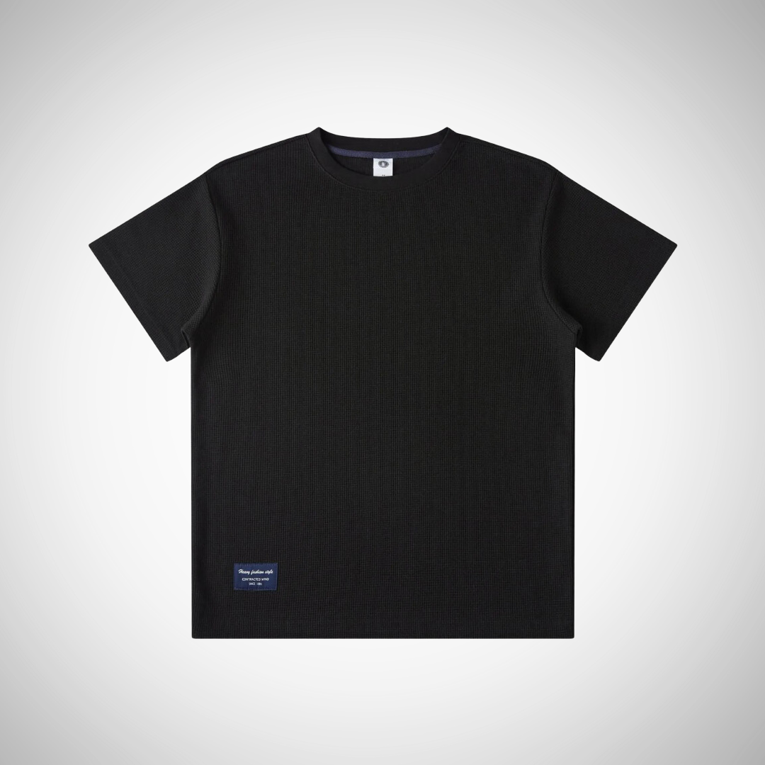 T-shirt ras du cou en coton gaufré Gregorio pour homme