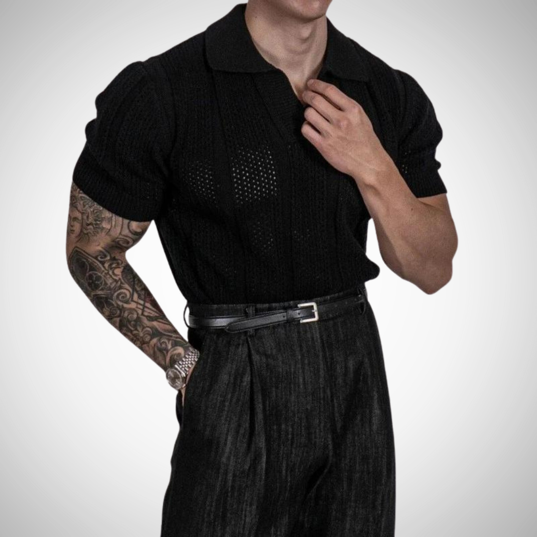 Polo tricoté Herman pour homme