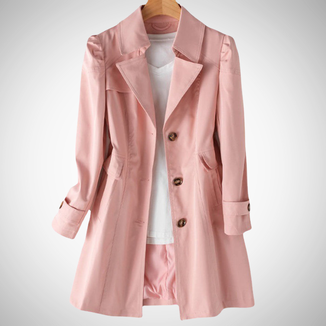 Imperméable coupe-vent long Analyn pour femme