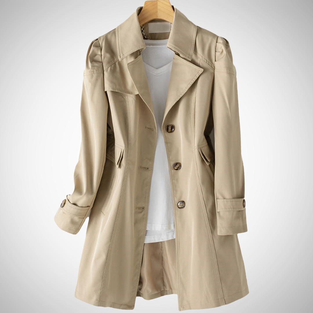 Imperméable coupe-vent long Analyn pour femme