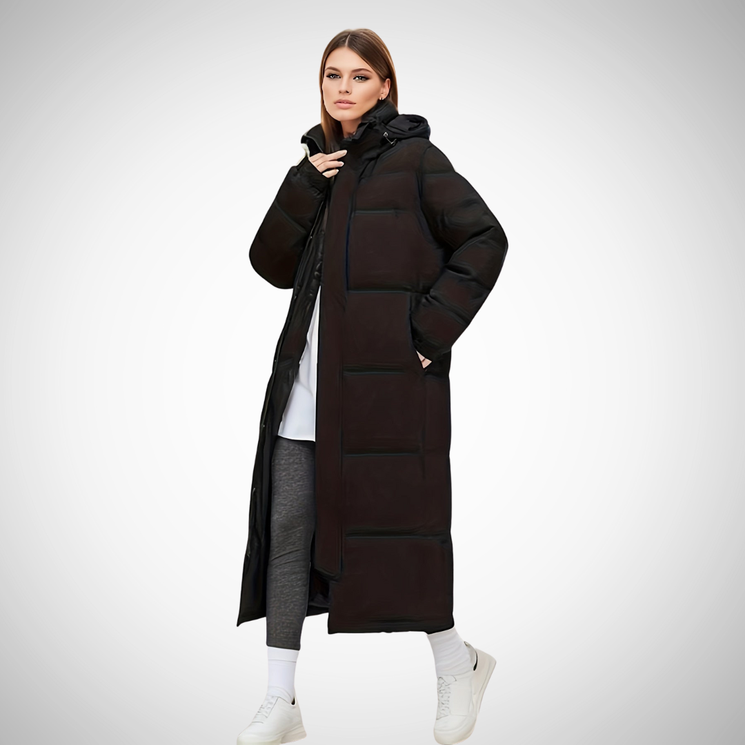 Lilia Long Padded Winter Puffa Coat for Women
