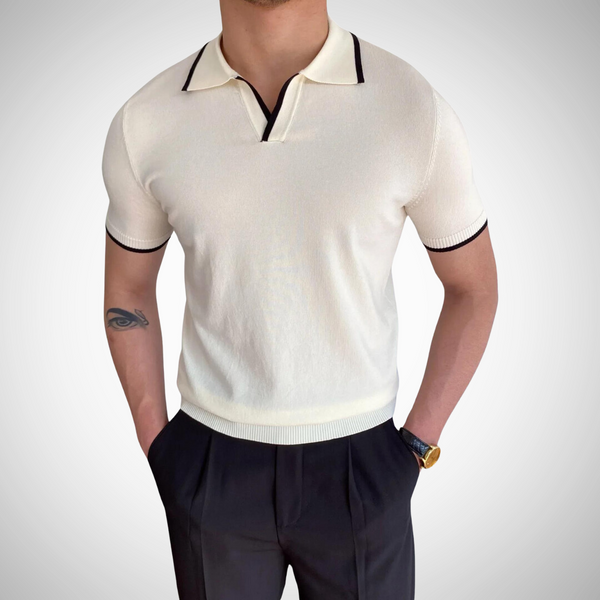 Alex Relaxed Polo Shirt - Men's Retro Cotton Casual Polo