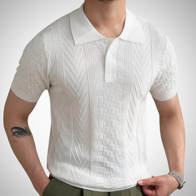 Lando Jacquard Polo Shirt for Men
