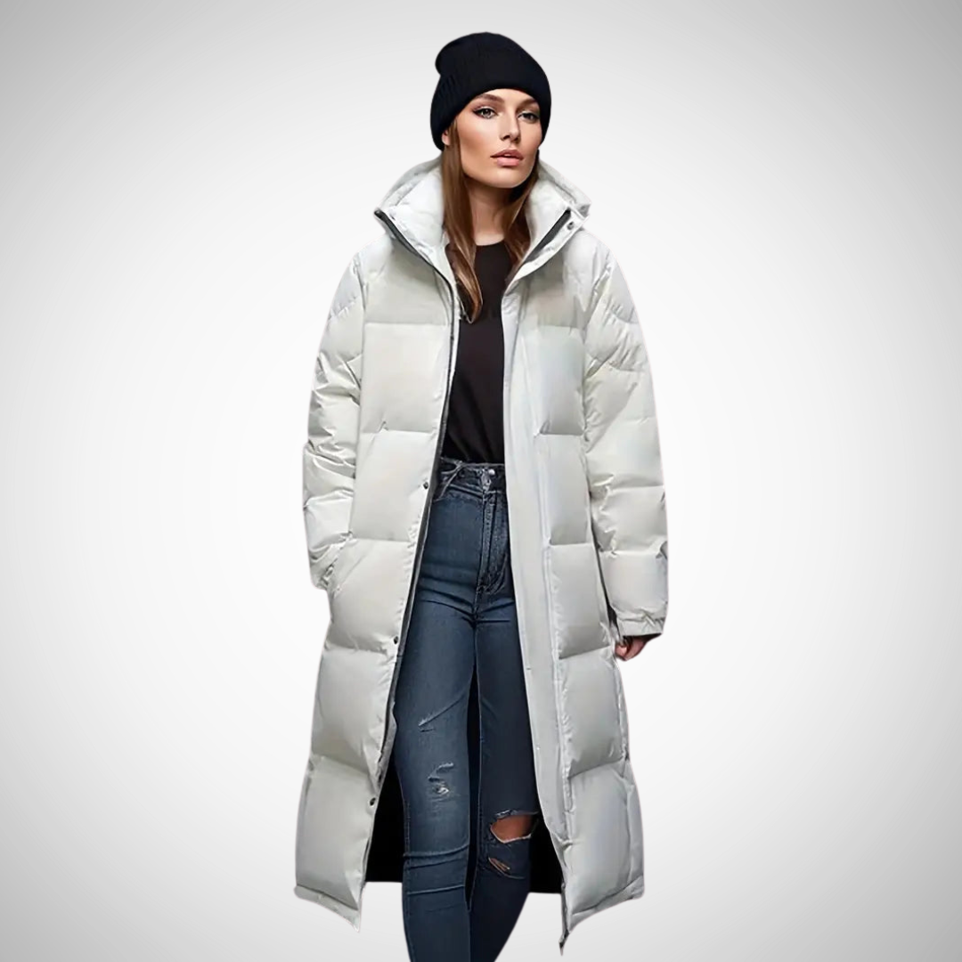 Lilia Long Padded Winter Puffa Coat for Women